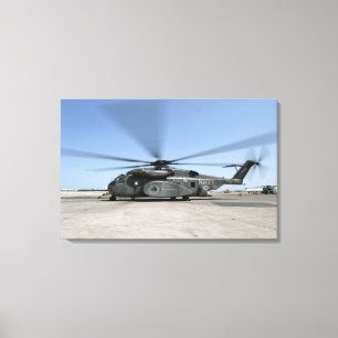 An MH-53E Sea Dragon helicopter Canvas Print