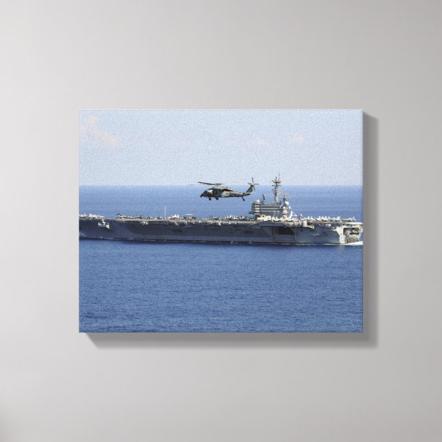 An MH-60S Seahawk helicopter Canvas Print (Front)