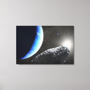 An Neptune's Tiny Moon Hippocamp. Canvas Print