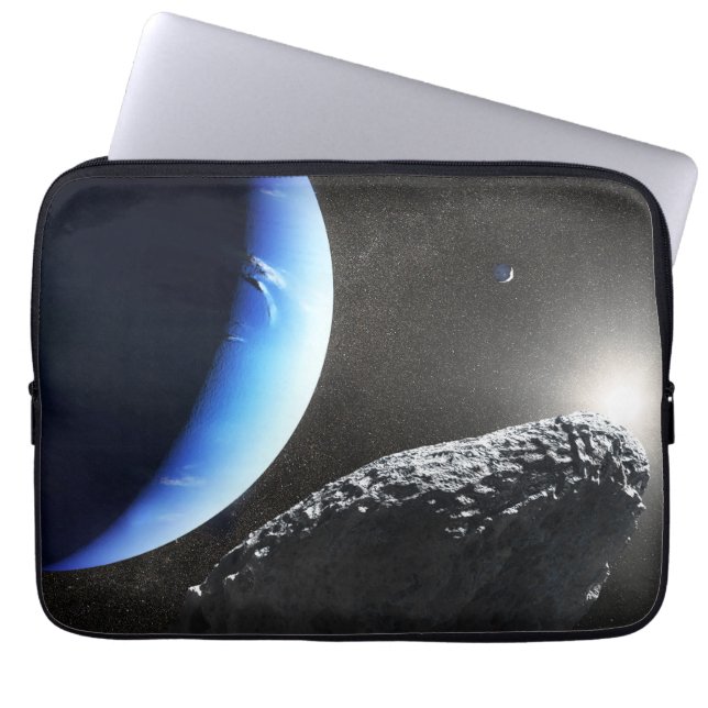 An Neptune's Tiny Moon Hippocamp. Laptop Sleeve (Front)