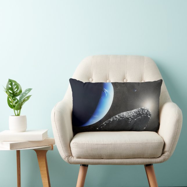 An Neptune's Tiny Moon Hippocamp. Lumbar Pillow (Chair)
