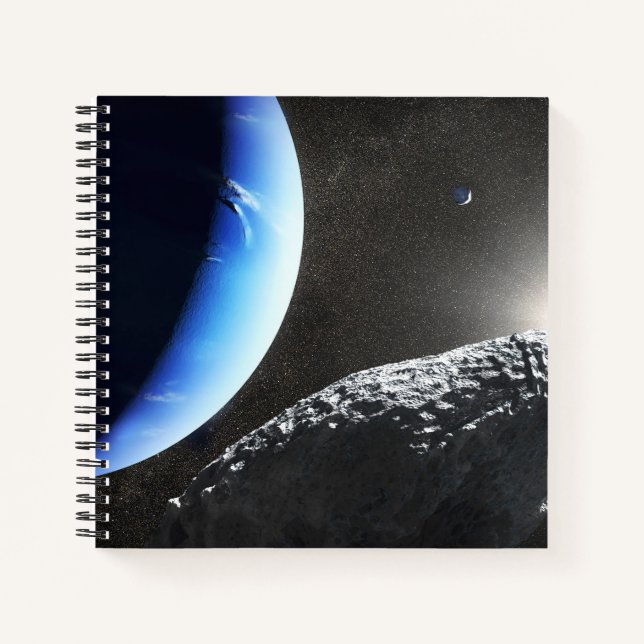An Neptune's Tiny Moon Hippocamp. Notebook (Front)