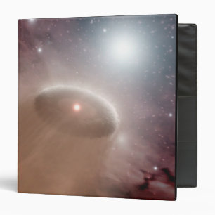 An O-star just behind a young, cooler star Binder