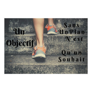 “An Objective” Posts Mural Positive Quotation Poster