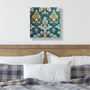 An Ode of Damask Charm Canvas Print
