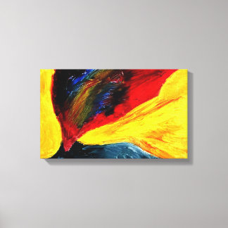 An oil painting called Volcano by Samuel Pye Canvas Print