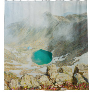 An oil painting on canvas of the highest peak in B