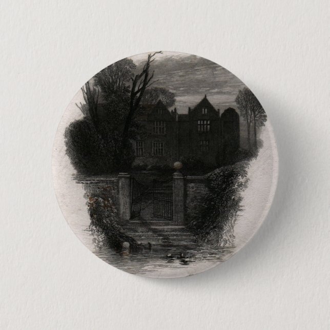 An Old Deserted Mansion 2 Inch Round Button (Front)