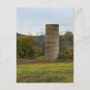 An Old Farm Silo Postcard