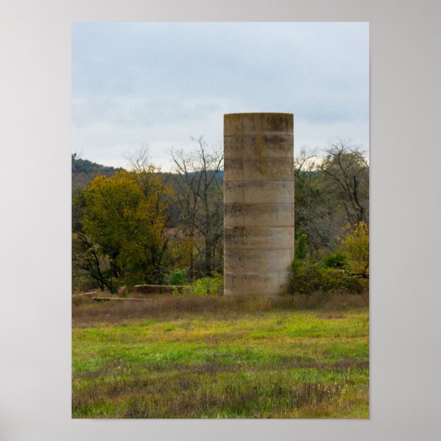 An Old Farm Silo Poster (Front)
