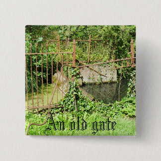 An old gate 2 inch square button