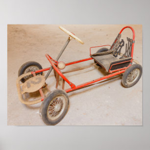 an old go-kart on Value Poster Paper (Matte)