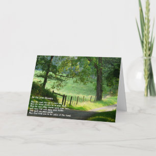 An Old Irish Blessing.-Green Landscape Card