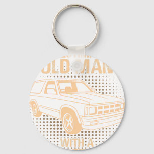 An Old Man Chevrolet Blazer 1989 Keychain