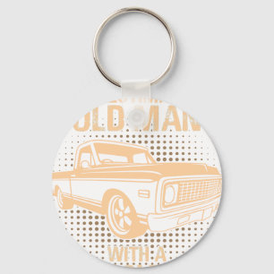 An Old Man Chevrolet C10 1971 To 1972 Keychain