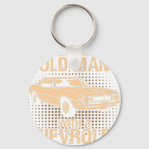 An Old Man Chevrolet Camaro 1966 To 68 Keychain
