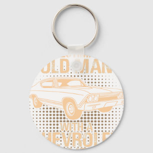 An Old Man Chevrolet Chevelle 1968 Keychain