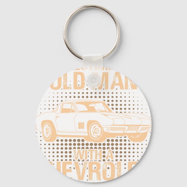 An Old Man CHEVROLET CORVETTE 1979 C2 Keychain (Front)