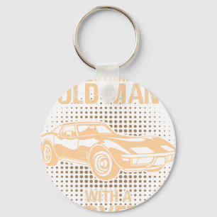 An Old Man Chevrolet Corvette 1979 C3 Keychain
