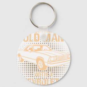 An Old Man Chevrolet El Camino 1978 Keychain