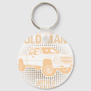An Old Man Chevrolet Silverado 2000 Keychain