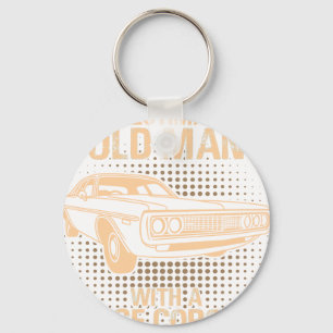 An Old Man Dodge Coronet 1972 Keychain