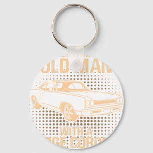An Old Man Dodge Coronet Super Bee 1968 Keychain