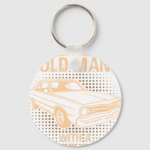 An Old Man Dodge Dart 73 Keychain