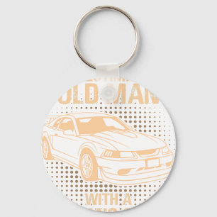 An Old Man Ford Mustang 2000 Svt Cobra R Keychain