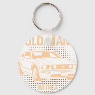 An Old Man Ford Mustang 2005 To 2009 5th Generatio Keychain