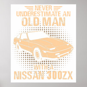 An Old Man Nissan 300zx Poster