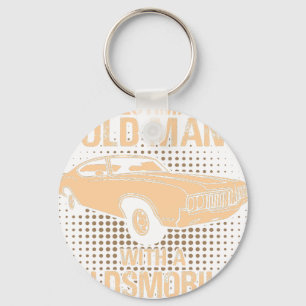 An Old Man Oldsmobile Cutlass 1970 Keychain
