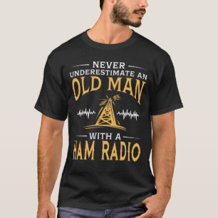 An Old Man With A Ham Radio T-Shirt
