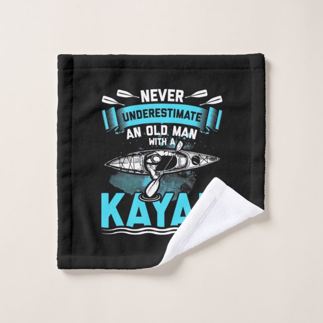 An Old Man With A Kayak Wash Cloth (Wash Cloth)