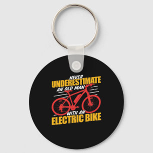 An Old Man With An Electrec Bike Keychain