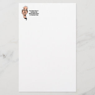 An Old Man's Happy Hour Stationery