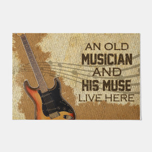 An Old Musician And His Muse Live Here Doormat