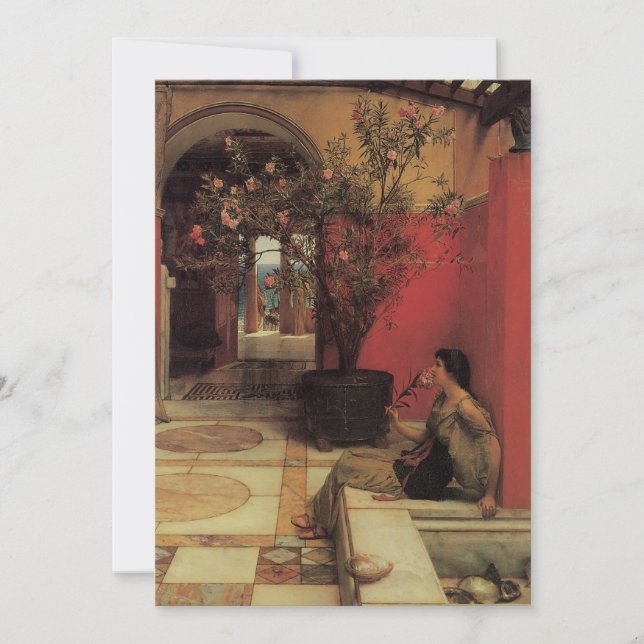 An Oleander by Alma Tadema, Vintage Flowers (Front)