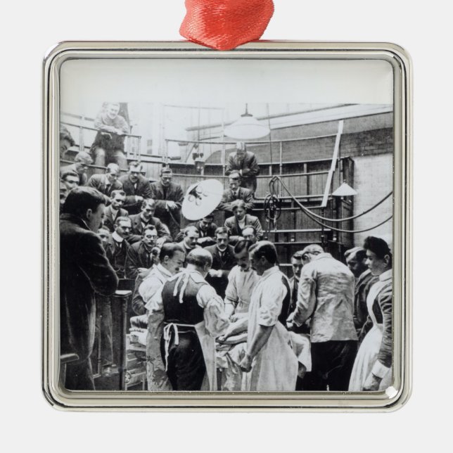 An Operation at Charing Cross Hospital Metal Ornament (Front)