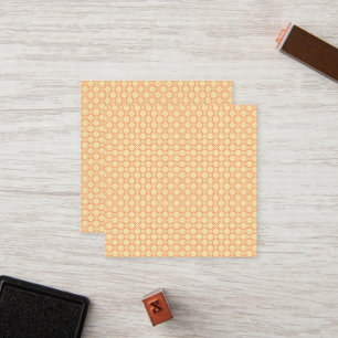an orange and white background with a pattern loyalty card
