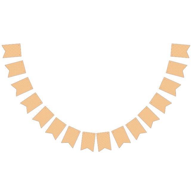 an orange and white background with small squares bunting flags (All)