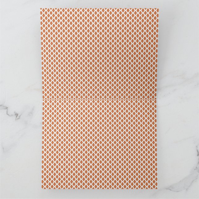  an orange and white geometric pattern thank you card (Inside)