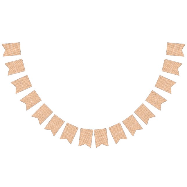  an orange and white pattern on a white background bunting flags (All)