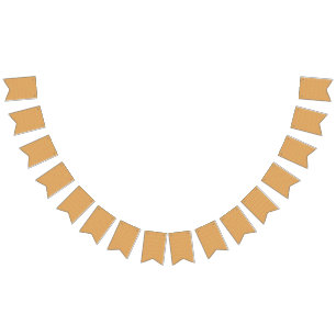 an orange and yellow background with a pattern bunting flags