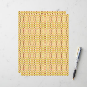 an orange and yellow background with circles