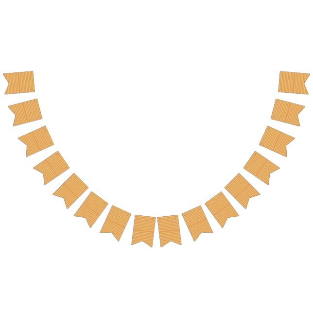 an orange and yellow background with small dots bunting flags (All)