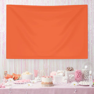 an orange background with a banner