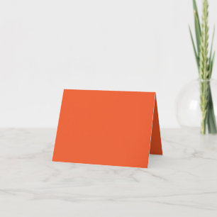 an orange background with a black border thank you card