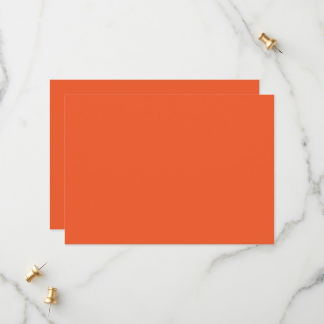 an orange background with a save the date (Front/Back In Situ)