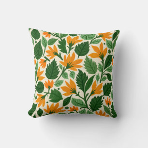An orange bouquet that I met on a summer day Throw Pillow